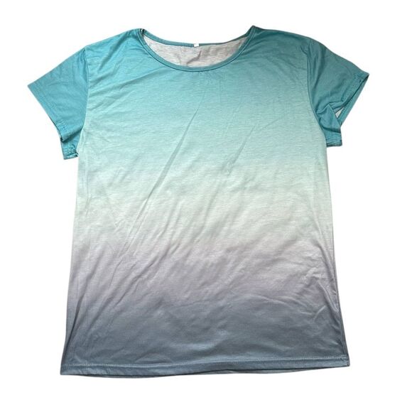 Gradient Blue Women's Short Sleeve Tee - Picture 1 of 3